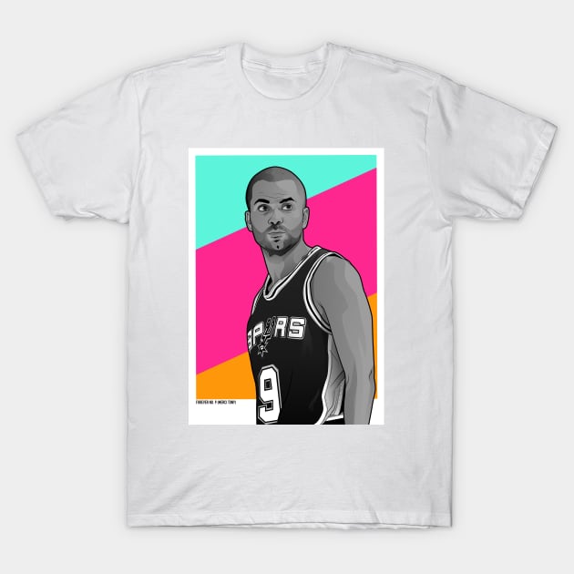 Tony Parker T-Shirt by dbl_drbbl